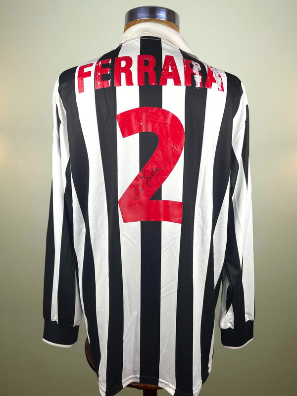 Match Shirt • Club • Juventus • 1998 • Kappa • Home • #2 • Ciro Ferrara • Match Worn • Signed