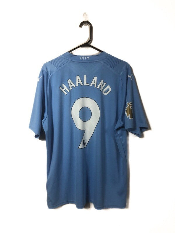 Manchester City Haaland #9 2023/24 XL Home Shirt Excellent Condition 770438-01