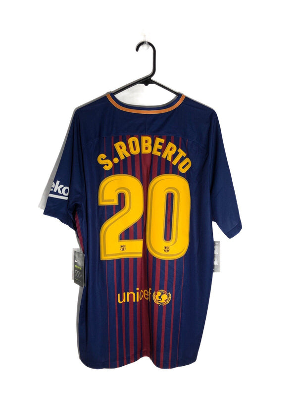 Barcelona S. Roberto #20 2017/18 XL Home Shirt Nike BNWT 847255-457