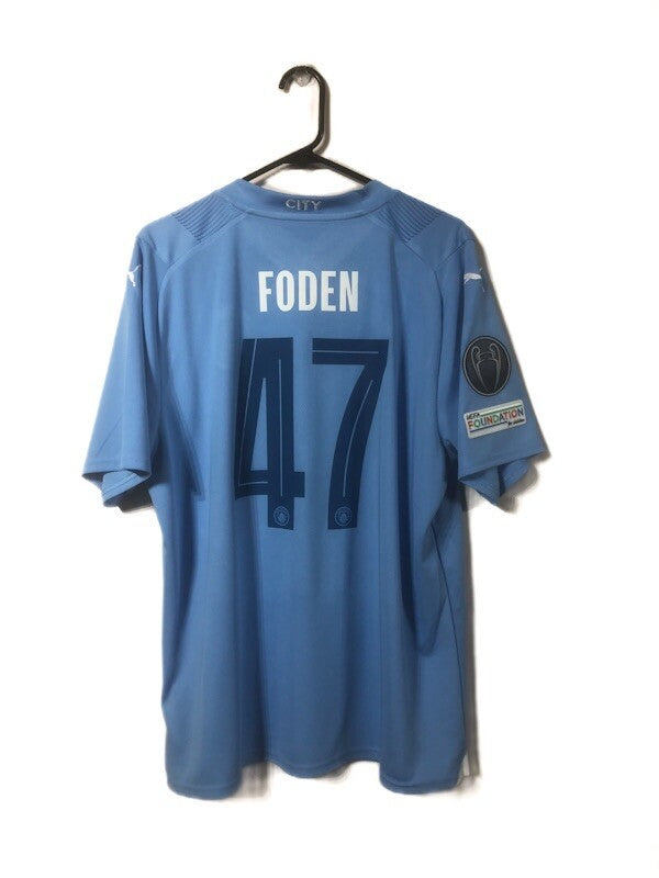Manchester City Foden #47 2023/24 XL Home Shirt Excellent Condition 770438-01