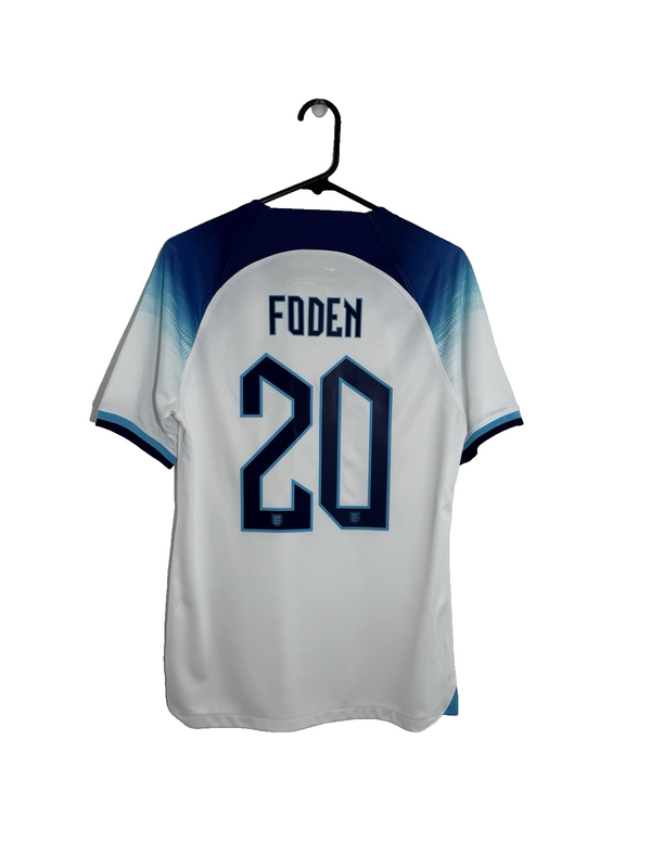England Foden #20 2022 Small Home Shirt Excellent Condition DN0687-100