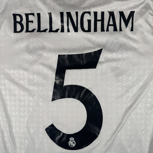 BELLINGHAM 5 Real Madrid 2024/2025 Home Football Shirt XL