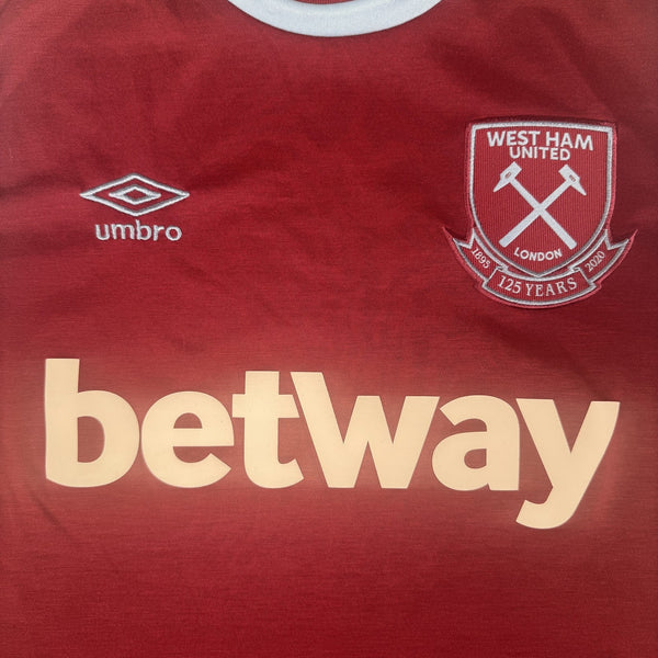 West Ham United 2020/2021 Home Football Shirt Large