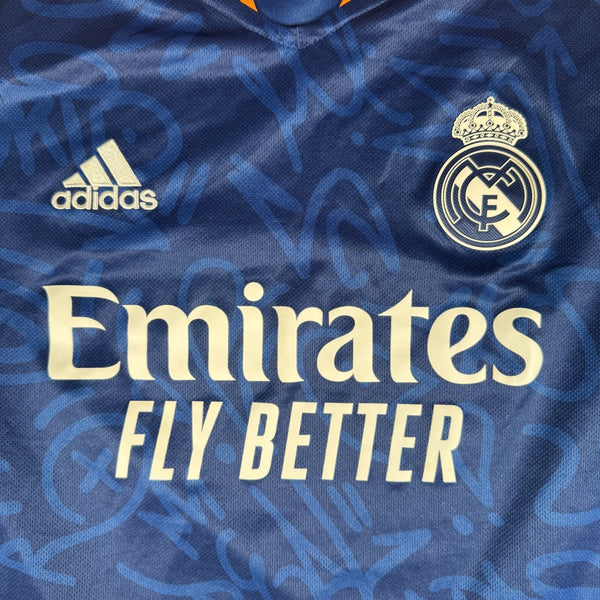 Real Madrid 2021/2022 Long Sleeve Away Football Shirt Small