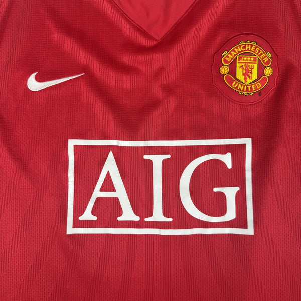 Manchester United 2007/2008/2009 Home Football Shirt XL