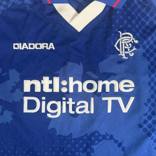 Rangers 2002/2003 Home Long Sleeve Football Shirt XL