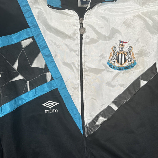 Newcastle United 1990/1991 Umbro Football Track Jacket Medium