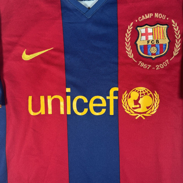 Barcelona 2007/2008 Home Football Shirt Medium