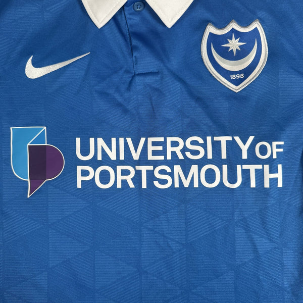 Portsmouth 2020/2021 Home Football Shirt Medium