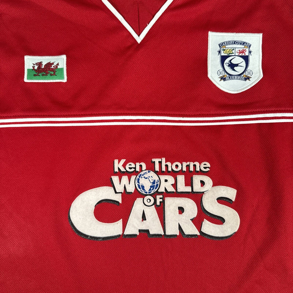 Cardiff City 2001/2002 Away Football Shirt XL