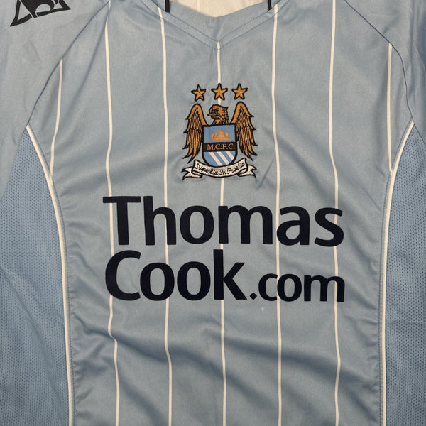 Manchester City 2007/2008 Home Football Shirt Long Sleeve XS