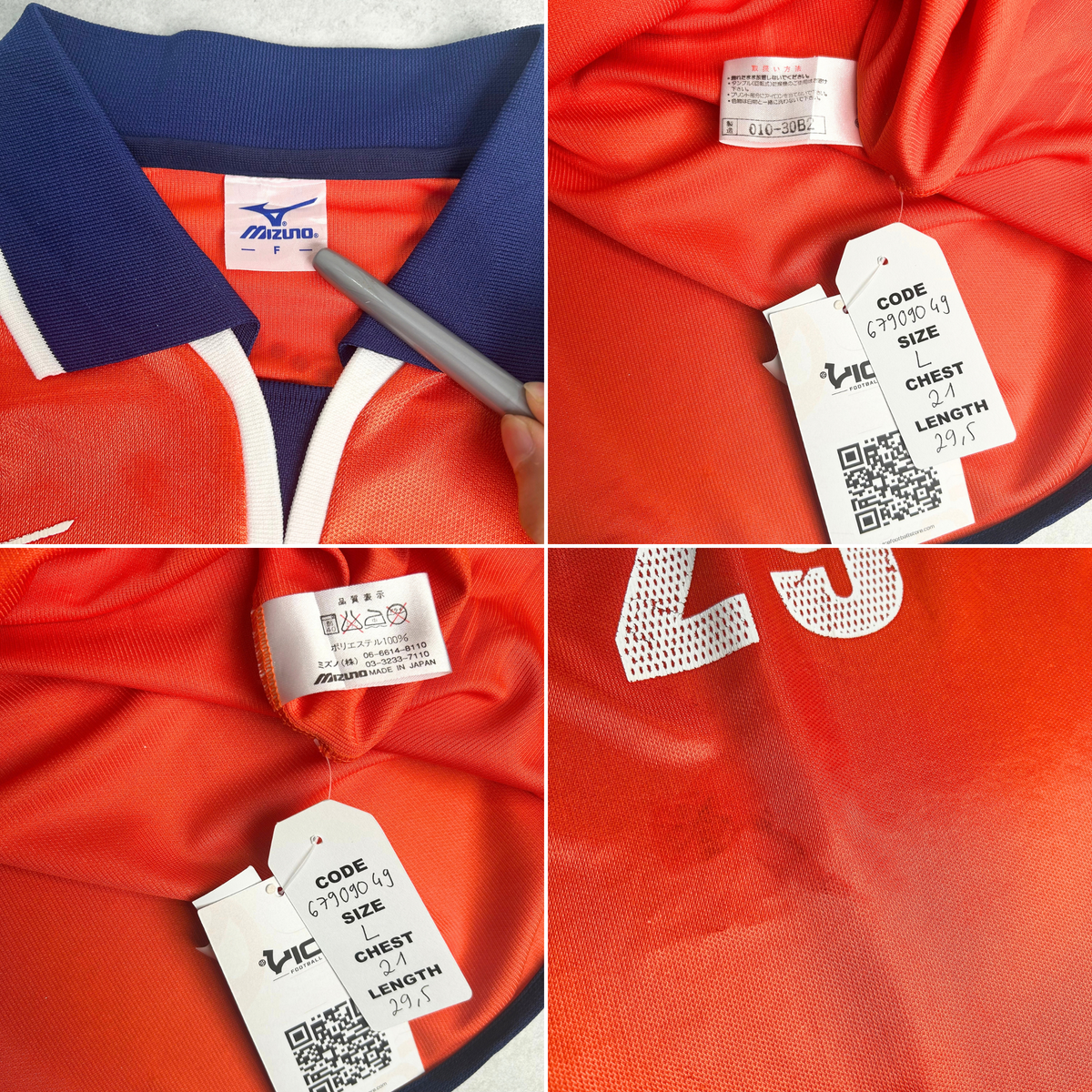 2002/03 Omiya Ardija Home Shirt Mizuno J-League (L)