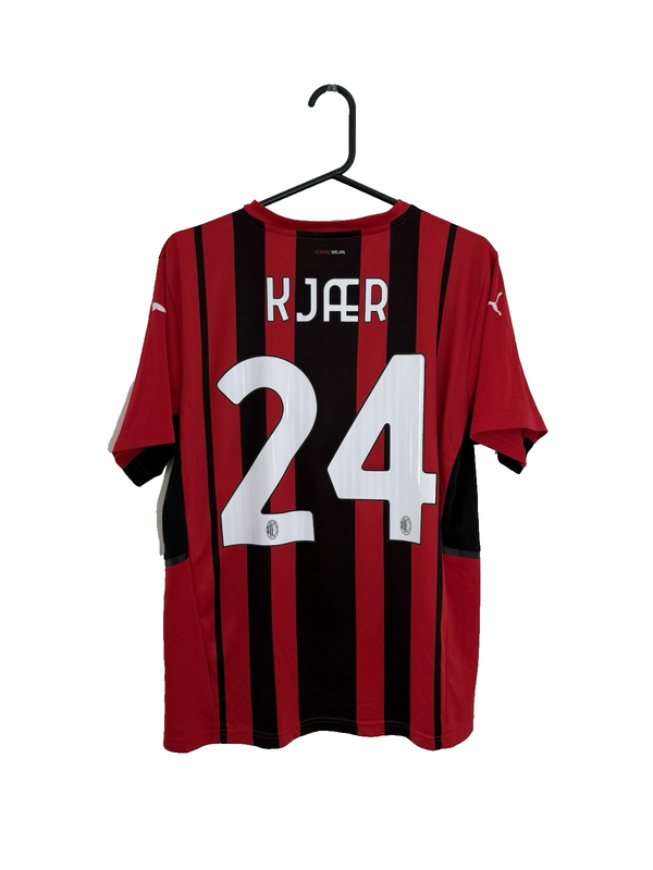 AC Milan Kjaer #24 2021/22 Medium Home Shirt Puma Excellent Condition 759122-01