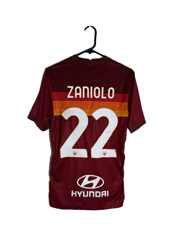 AS Roma Zaniolo #22 2020/21 Home Small Shirt Nike Very Good Condition CD4248-614