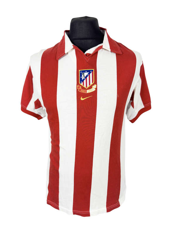 2003-04 Atletico Madrid Centenary Home - XL Boys (S Man Fit)