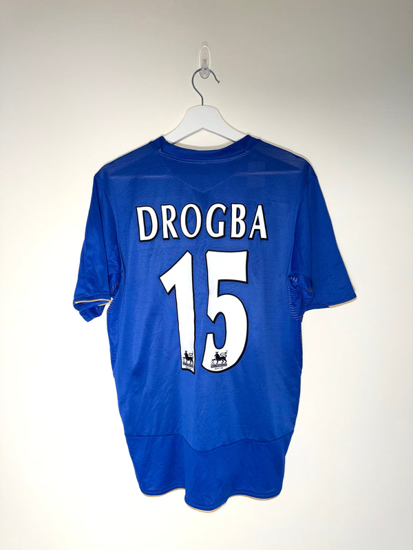 Chelsea 2005/06 Centenary Home Football Shirt *DROGBA* (7/10) M