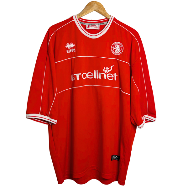 2001-02 Middlesbrough Home Shirt - XL