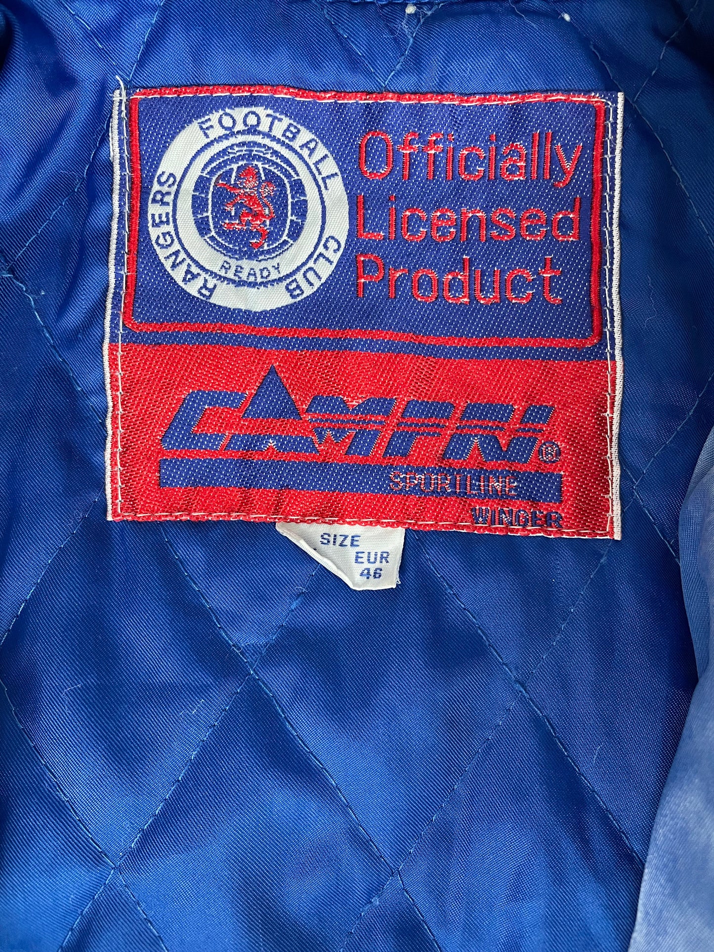 Store Top • Bomber • Glasgow Rangers • 1990 • Size S