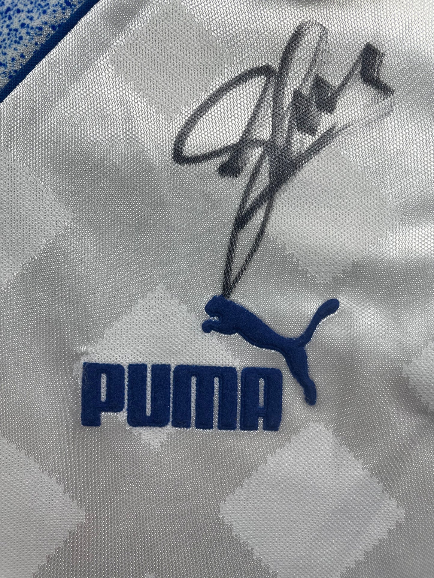 Store Shirt • Parma • 1995 • Puma • Home • Size XL • BNWT • Signed by Enrico Chiesa - Calcio 90
