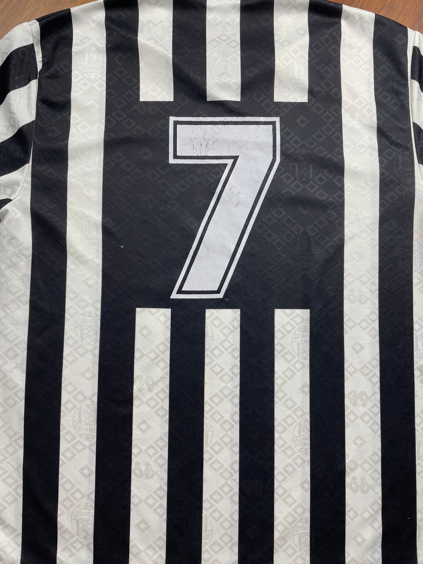 Match Shirt • Club • Juventus • 1991 • Kappa • Home • #7 • Paolo di Canio • Match Worn