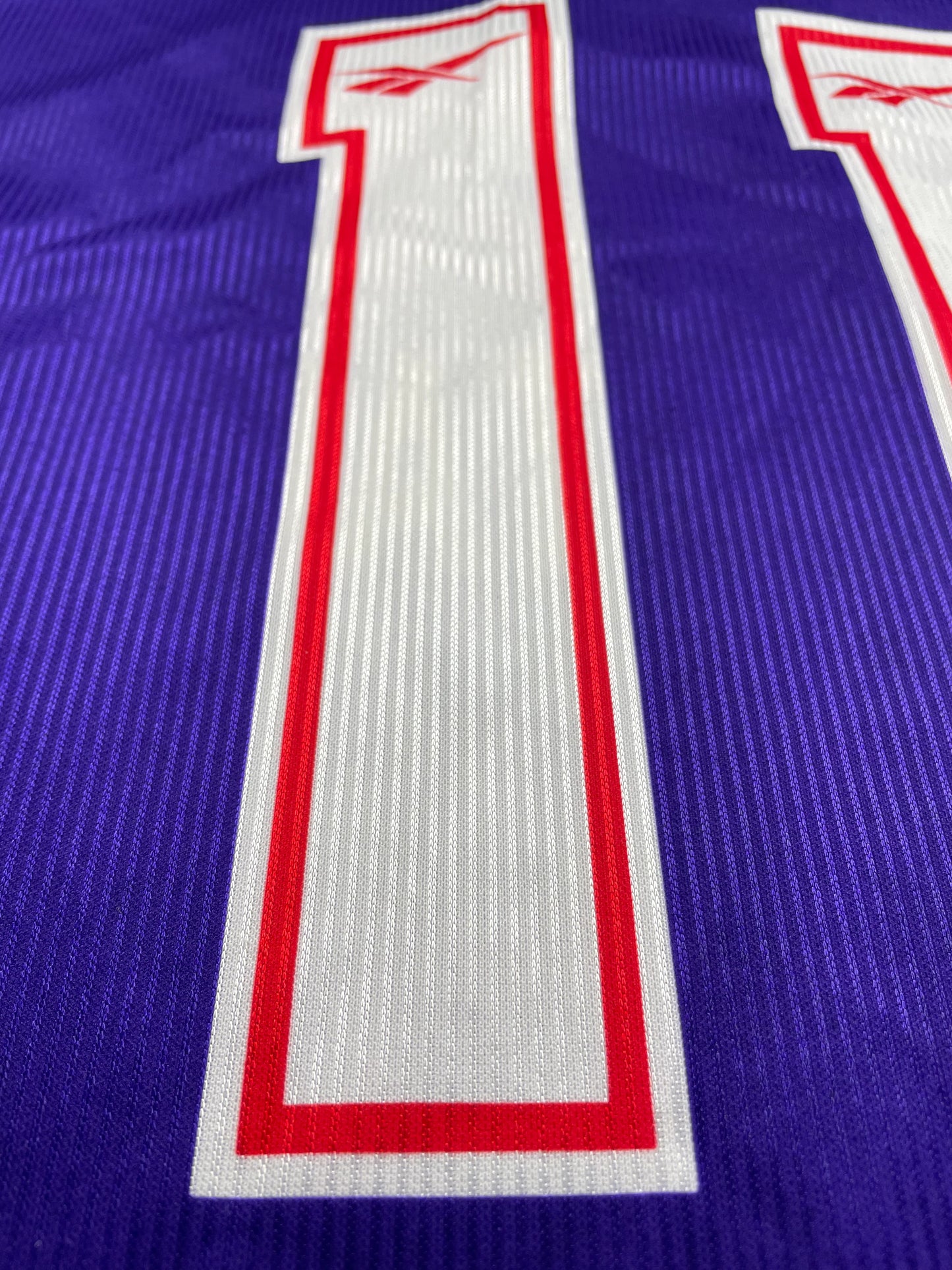 Match Shirt • Club • Fiorentina • 1996 • Reebok • Home • #11 • Luis Oliveira • Match Prepared