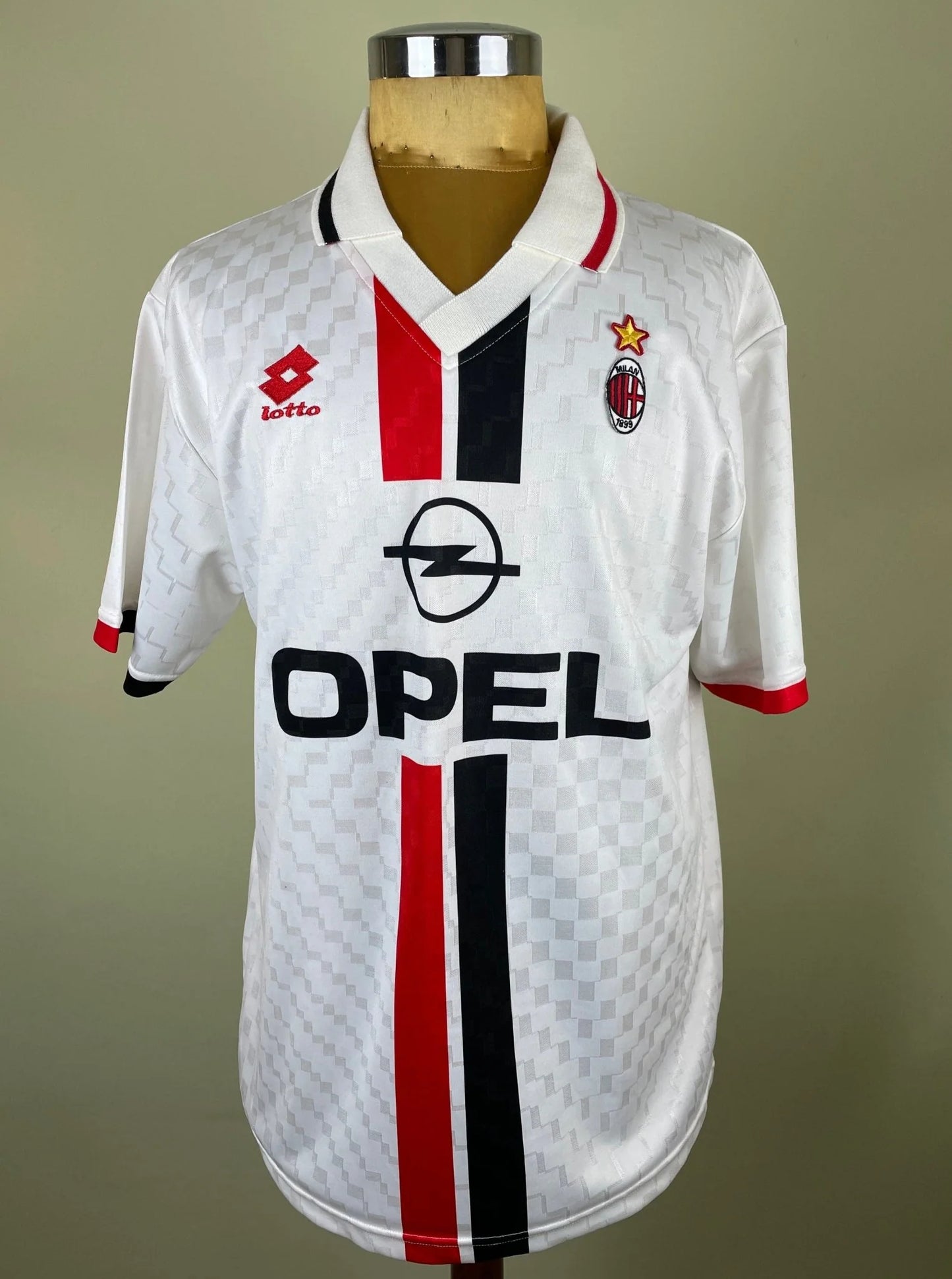 Match Shirt • Club • AC Milan • 1995 • Lotto • Away • #7 • Paolo di Canio • Match Worn