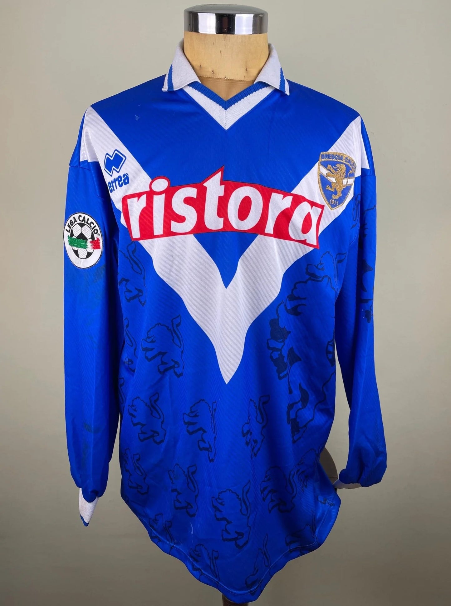 Match Shirt • Club • Brescia • 1997 • Errea • Home • #21 • Andrea Pirlo • Match Worn • Unwashed