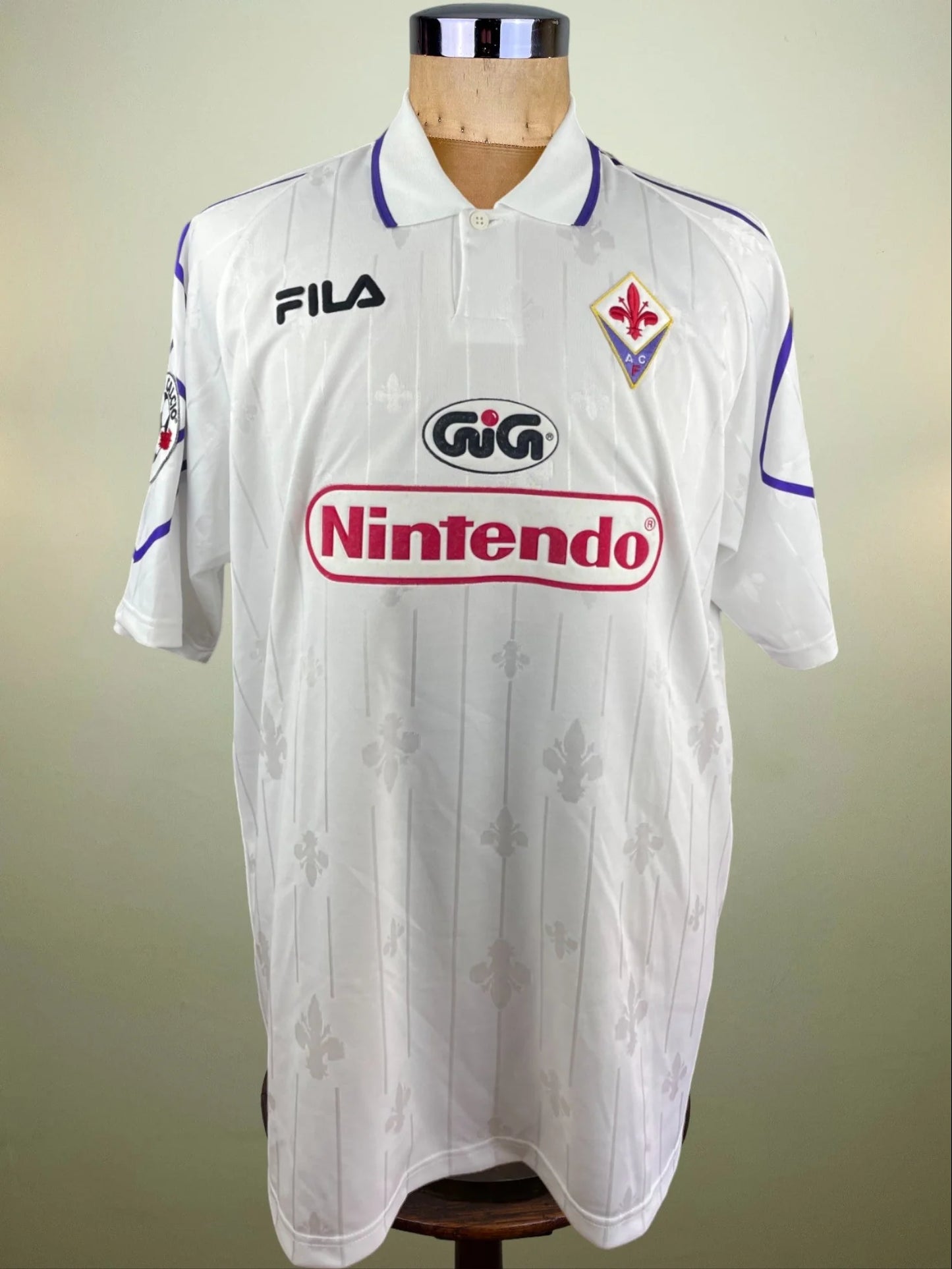 Match Shirt • Club • Fiorentina • 1997 • Fila • Away • #25 • Luís Oliveira • Match Worn