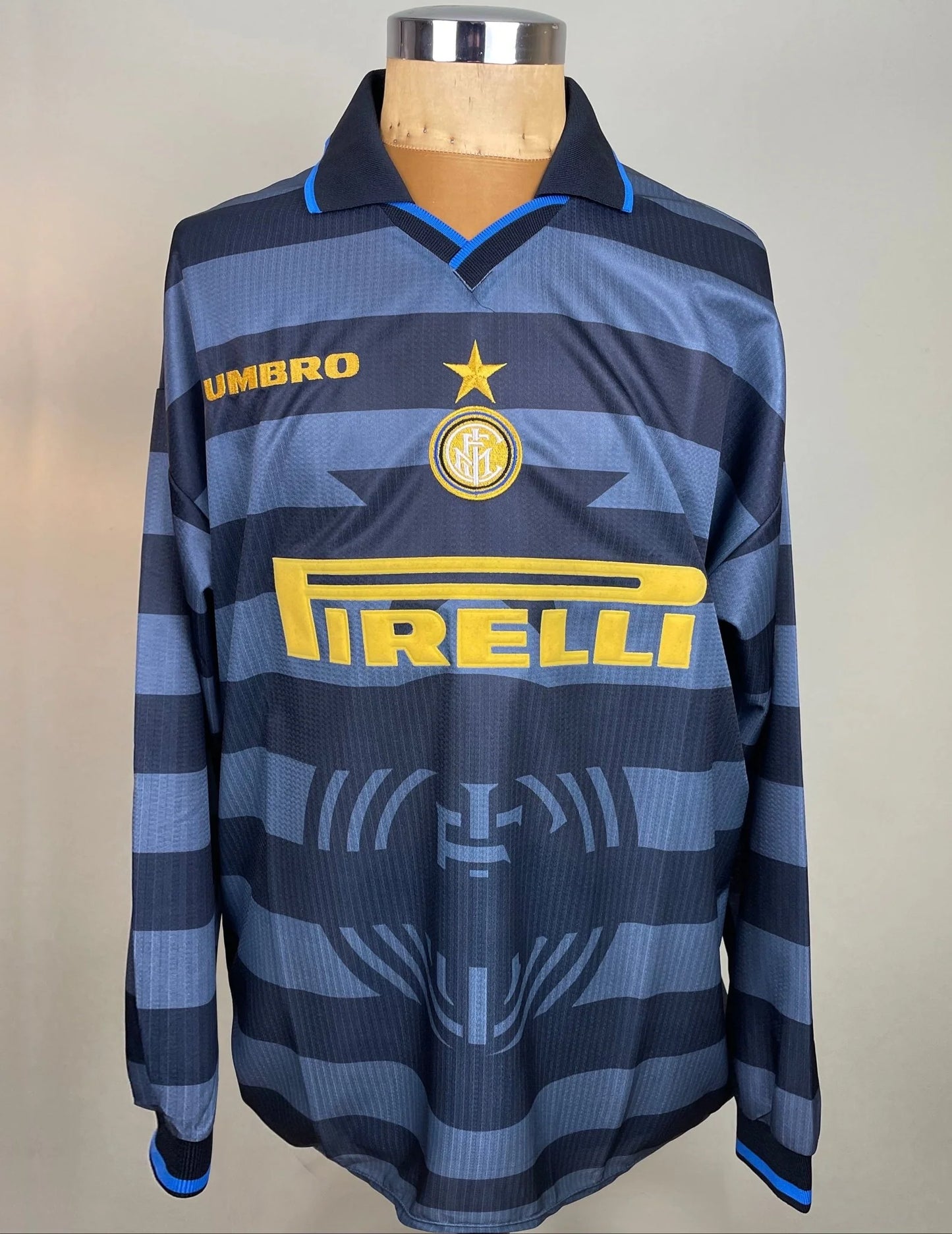 Match Shirt • Club • Inter • 1997 • Umbro • Third • #2 • Giuseppe Bergomi • UEFA Cup • Match Worn