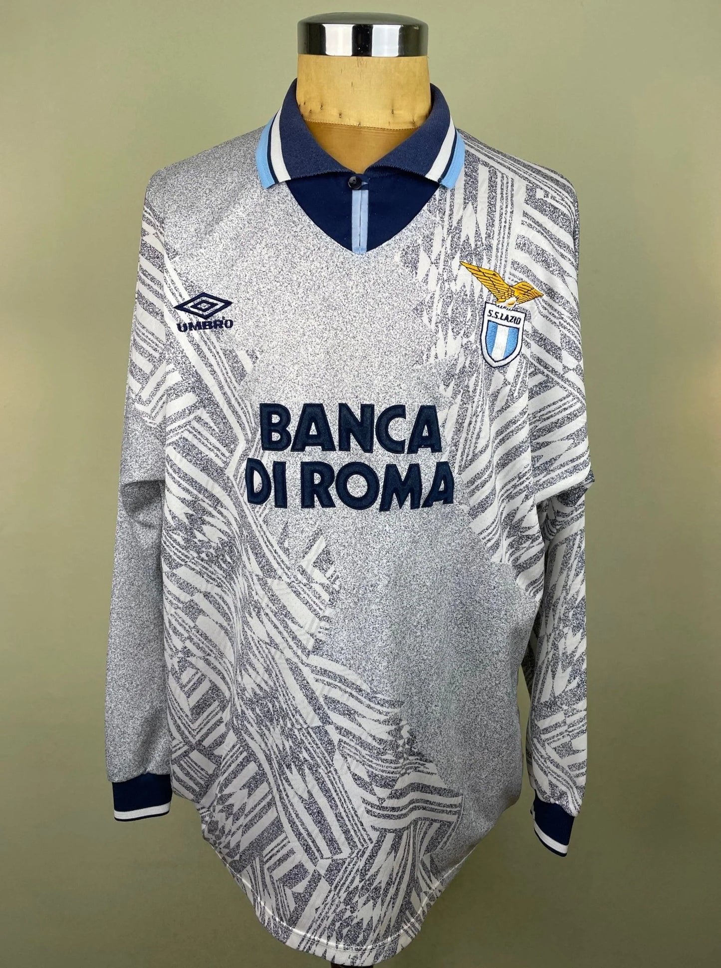 Match Shirt • Club • Lazio • 1994 • Umbro • Away • #9 • Alen Bokšić • vs Napoli