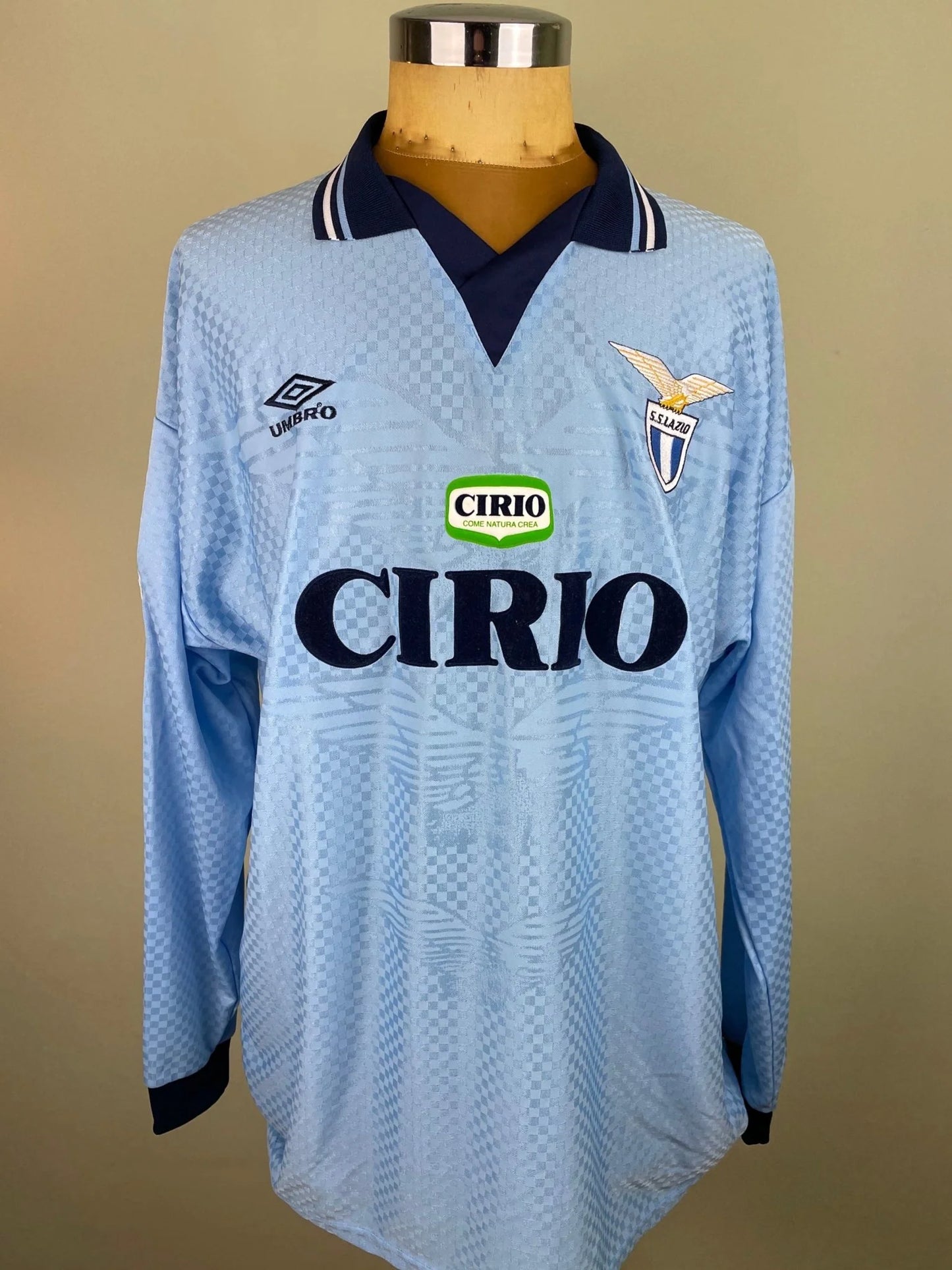 Match Shirt • Club • Lazio • 1996 • Umbro • Home • #11 • Giuseppe Signori • Match Worn