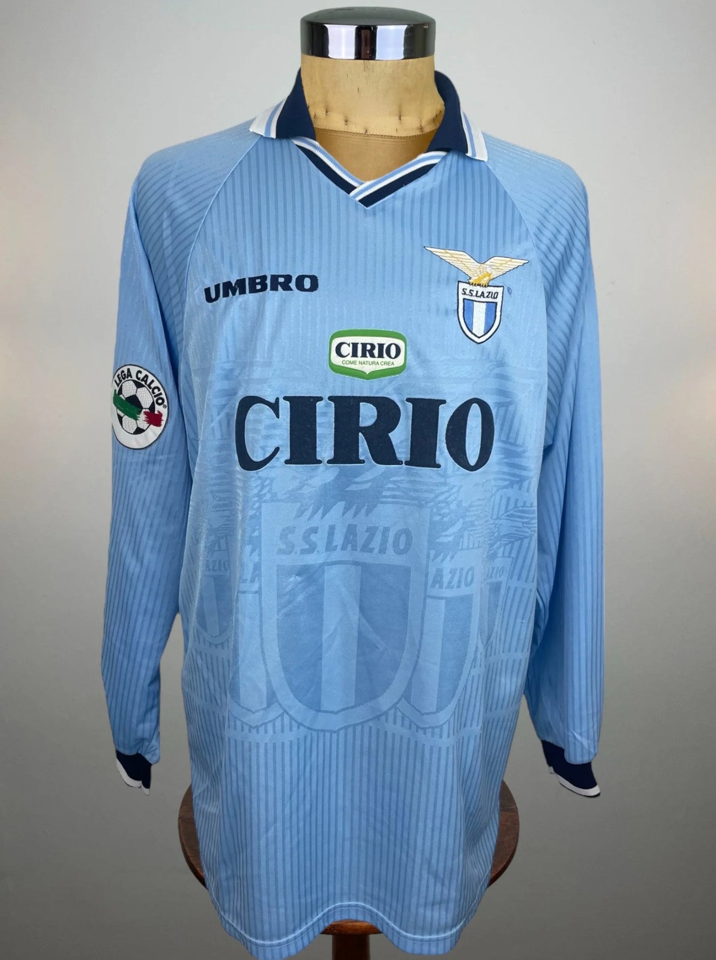 Match Shirt • Club • Lazio • 1997 • Umbro • Home • #13 • Alessandro Nesta • Match Worn