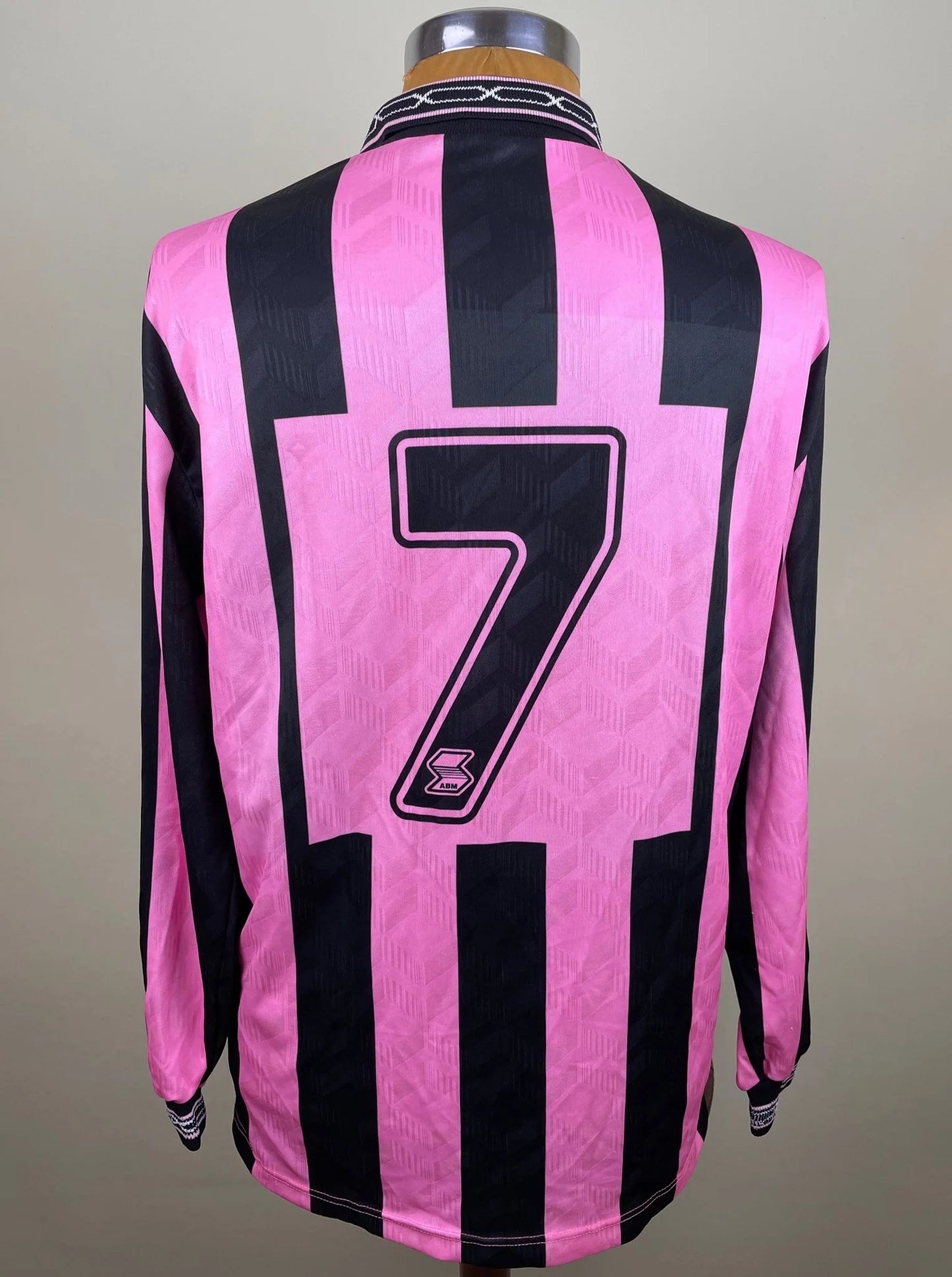 Match Shirt • Club • Palermo • 1993 • ABM • Home • #7 • Valeriano Fiorin • Match Worn