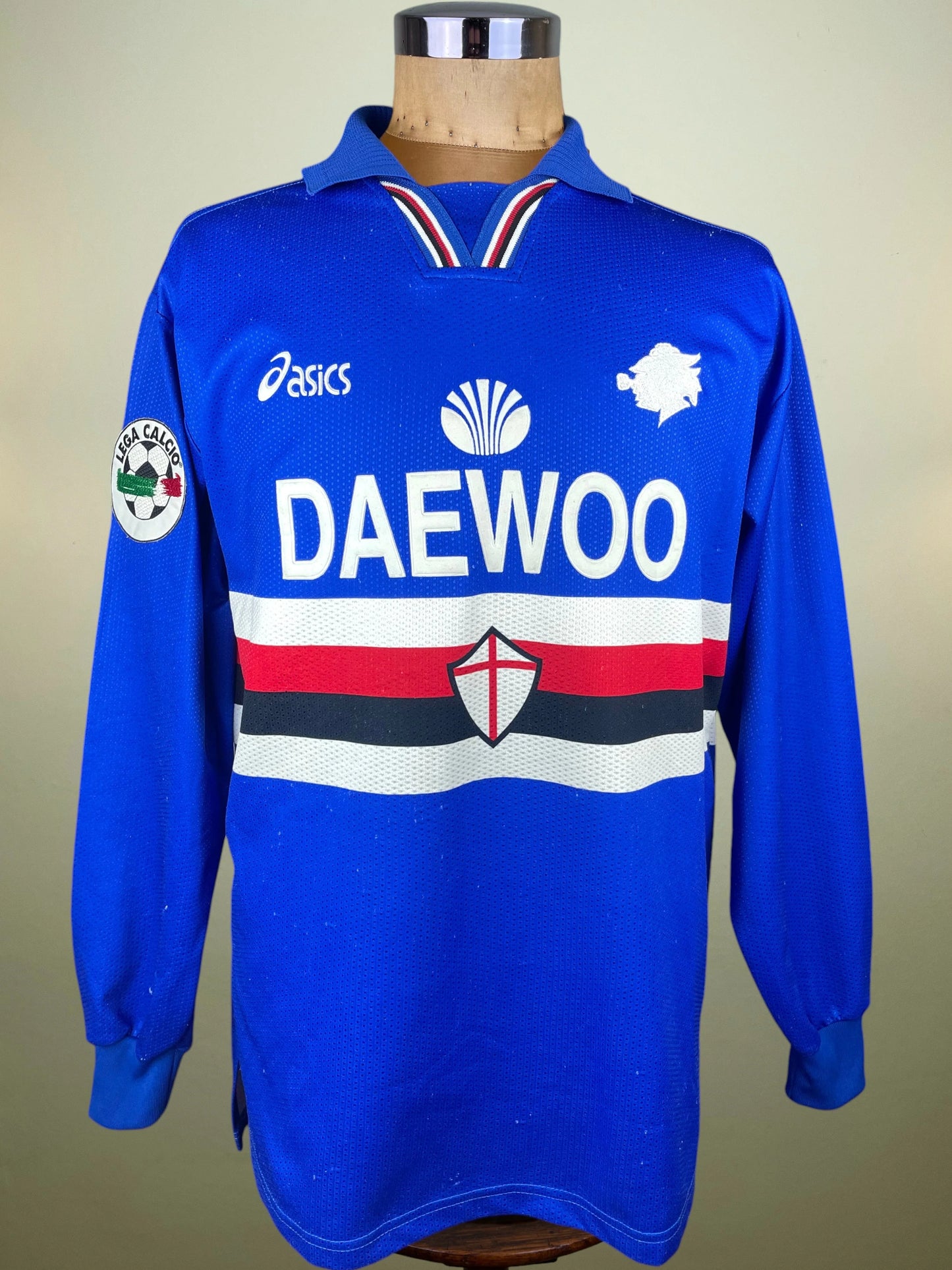 Match Shirt • Club • Sampdoria • 1997 • Asics • Home • #11 • Siniša Mihajlović • Match Worn