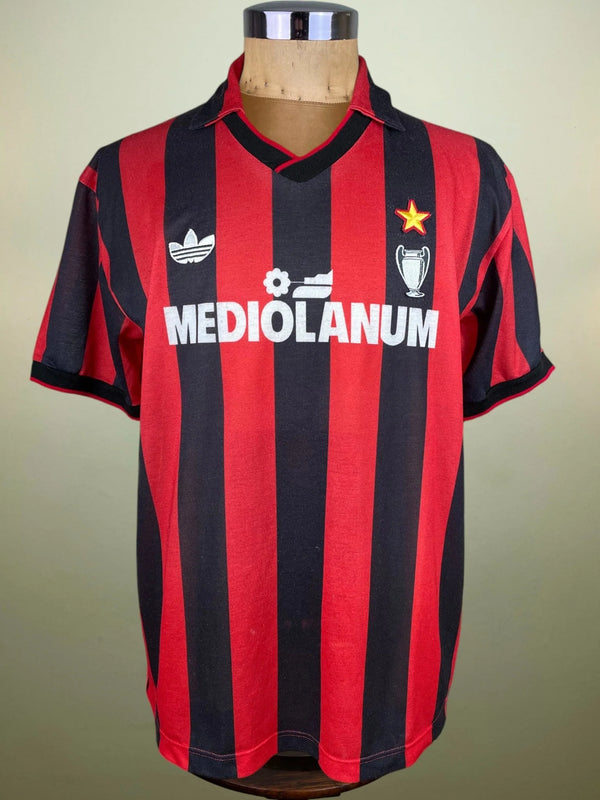 Store Shirt • AC Milan • 1990 • Adidas • Home • Size XL • Nido d'Ape • Player Issue