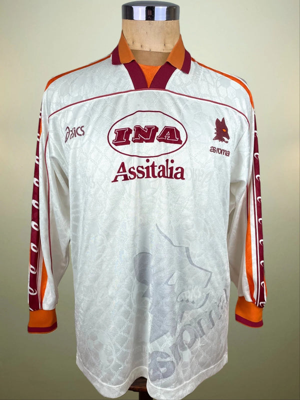 Match Shirt • Club • Roma • 1995 • Asics • Away • #6 • Match Worn • Size M