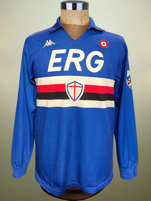 Store Shirt • Sampdoria • 1988 • Kappa • #9 • Gianluca Vialli • Size L