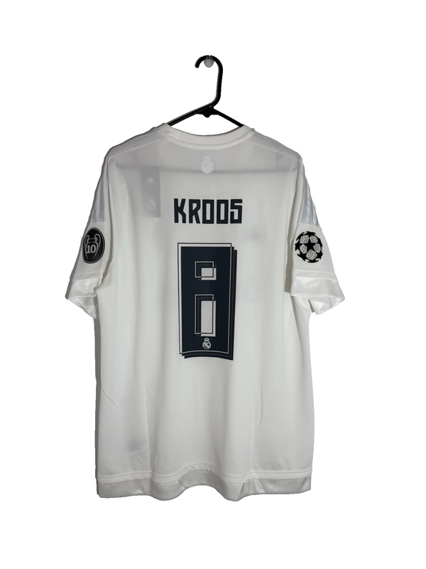 Real Madrid Kroos #8 2015/16 XL Champions League Home Shirt BNWT S12614