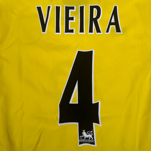 VIEIRA 4 Arsenal 2003/2004/2005 Away Third Football Shirt Large