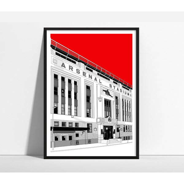 Arsenal Football Artwork - Highbury Stadium