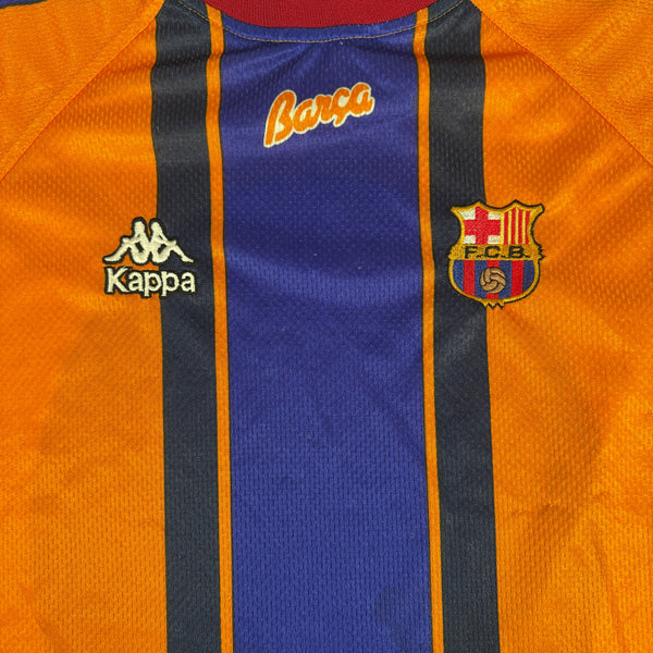 Barcelona 1997/1998 Away Football Shirt Large