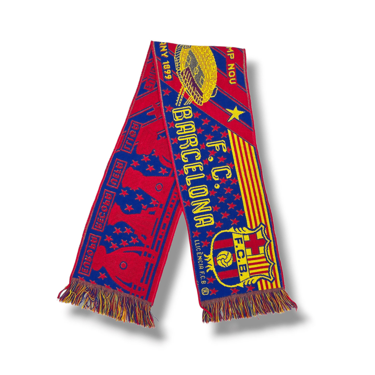 Barcelona Vintage Football Scarf