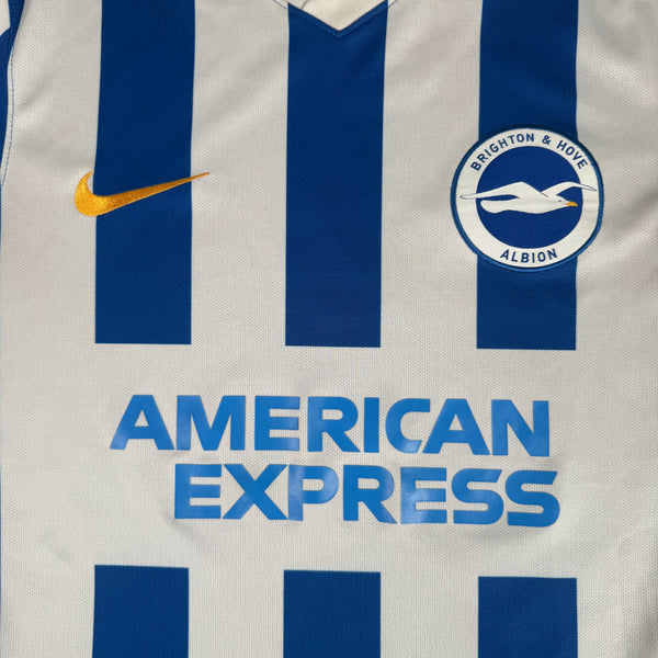 Brighton & Hove Albion 2021/2022 Home Football Shirt Small