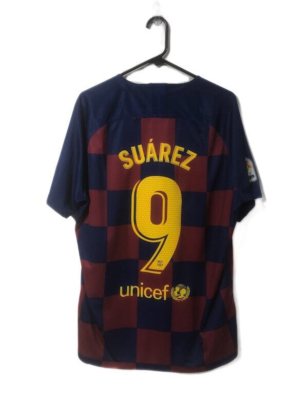 Barcelona Suarez #9 2019/20 XL Home Shirt Nike Excellent Condition AJ5532-456
