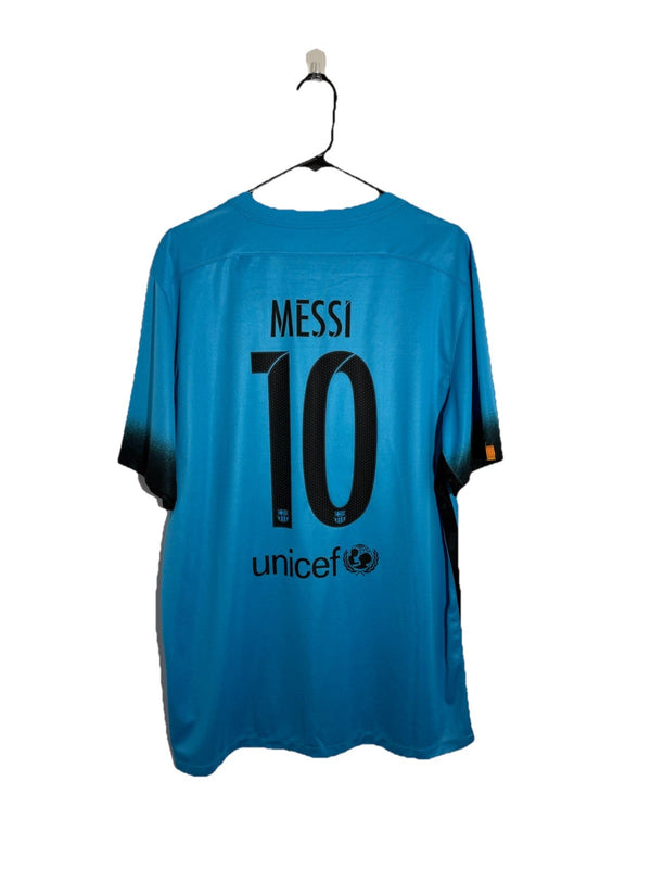 Barcelona Messi #10 2015/16 XL 3rd Shirt Nike Excellent Condition 658789-426