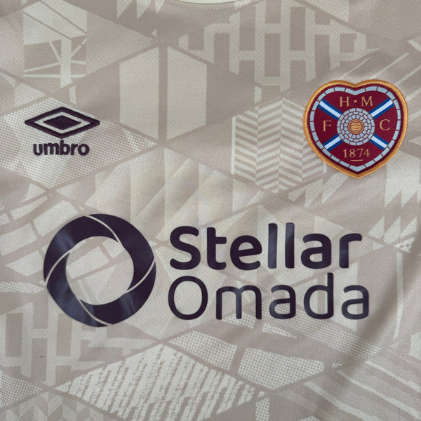Hearts Heart of Midlothian 2024/2025 Away Football Shirt Small