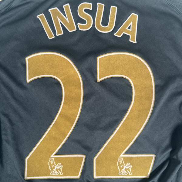 Insua 22 Liverpool 2009/2010 Away Long Sleeve Football Shirt Medium