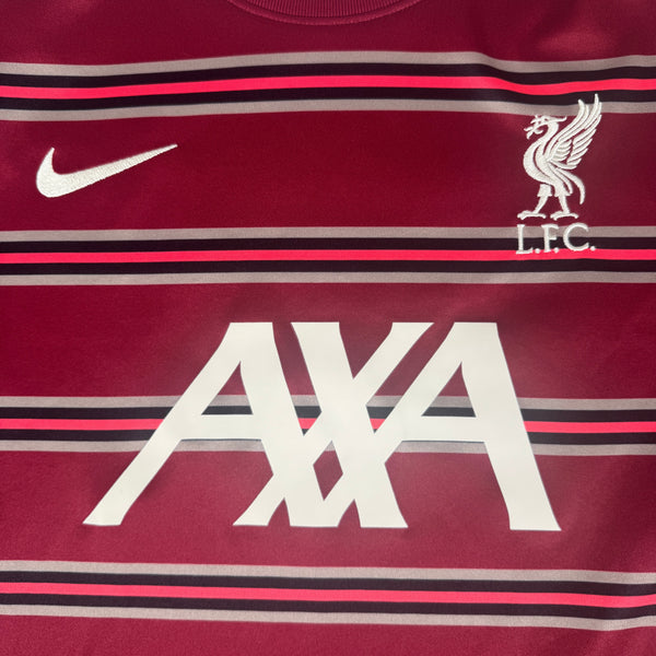 Liverpool 2021/2022 Pre Match Training Football Shirt Large