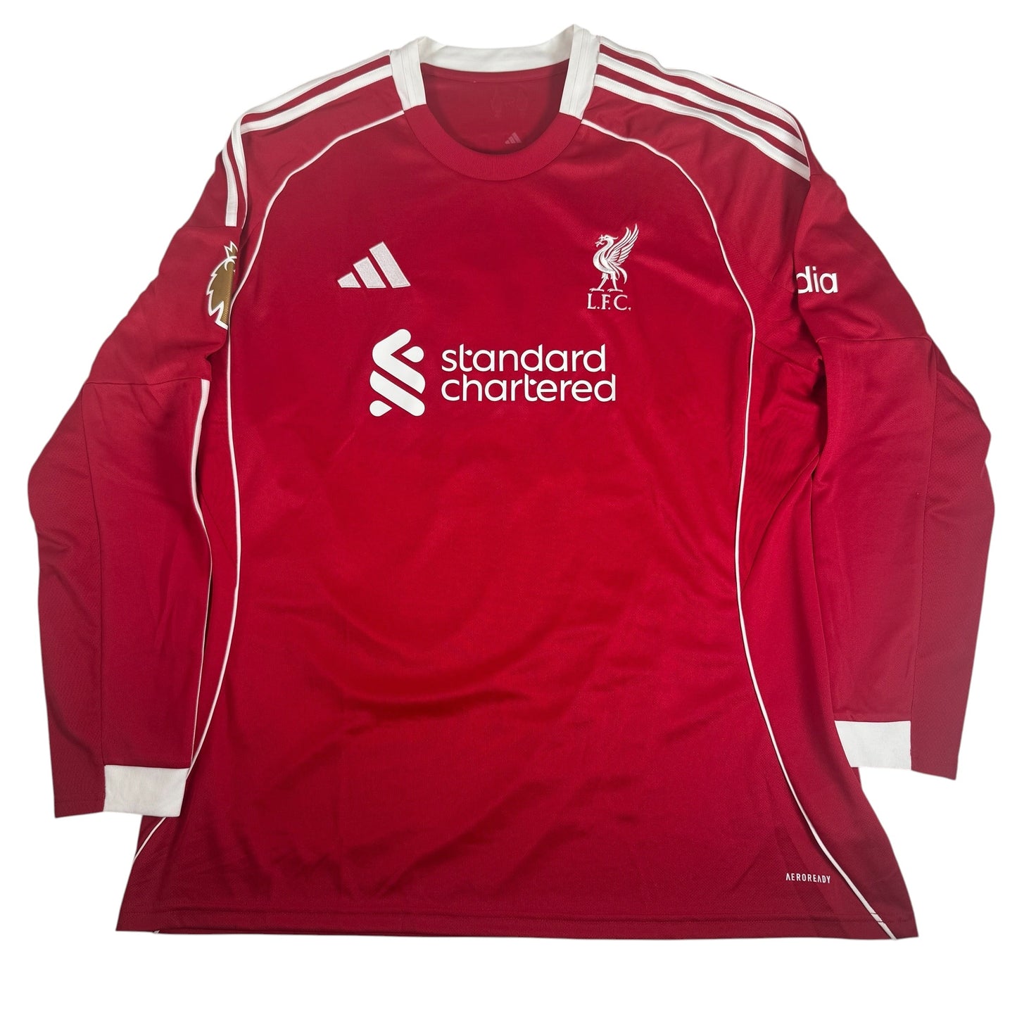 MAC ALLISTER 10 Liverpool 2025/2026 Home Long Sleeve Football Shirt 2XL