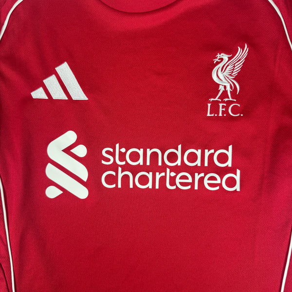 Liverpool 2025/2026 Home Football Shirt Medium